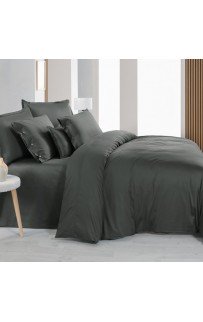 Постельное белье "Sarev" (300 tc) сатин 1,5 спальное N379 MONOCHROME v9/Dark-Gray