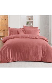 Постельное белье "Sarev" (300 tc) сатин евро N380 MONOCHROME v11/Garnet