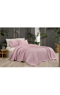 Комплект SAREV "BELIS" (покрывало летнее +наволочка) 1.5 сп 2 пр (170*230/50*70) Y 862v3 pembe/розовый.