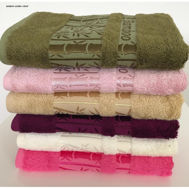 Полотенце Карвен "Jasmin" 90*150 1шт. бамбук Н 4092