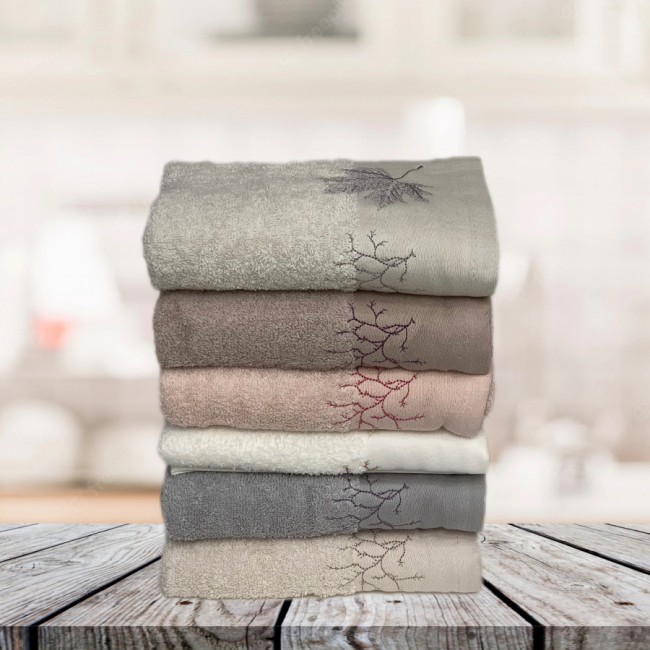 Полотенеце Карвен 70*140 1шт.махра с вышивкой H 7001 CINAR-1 (Акция) Полотенеце Карвен 70*140 1шт.махра с вышивкой H 7001 CINAR-1 (Акция)