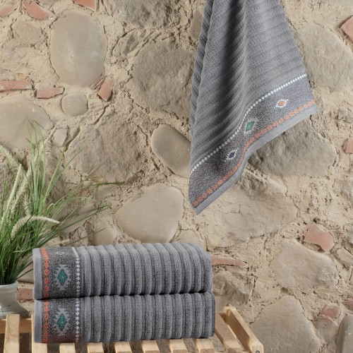 Полотенце Sarev BEDIZ 50*90 1шт. махра Н1043 v1/GRI