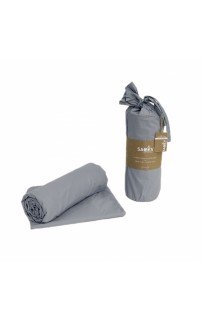 Простынь SAREV на резинке + наволочки Ранфорс 200*200+35см/50*70(2) P953 GR?/V53.