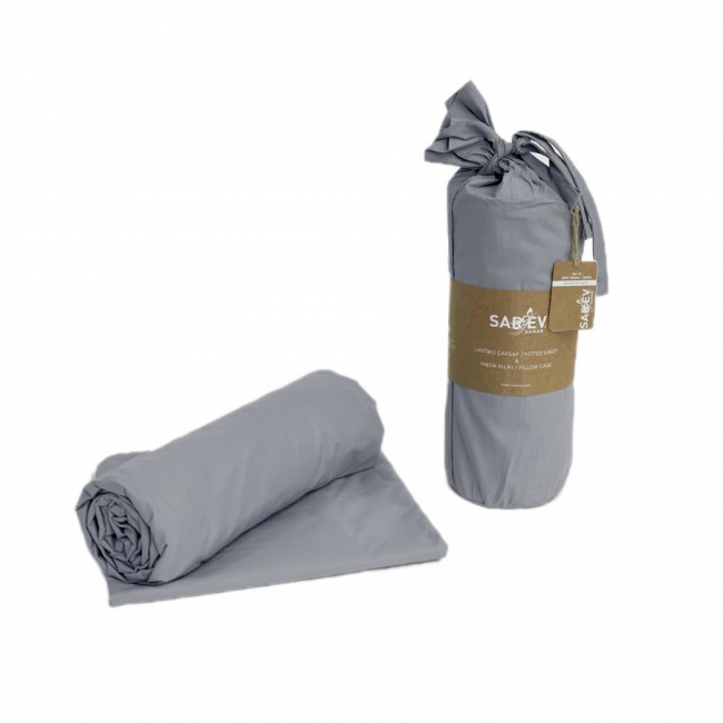 Простынь SAREV на резинке + наволочки Ранфорс 200*200+35см/50*70(2) P953 GR?/V53.