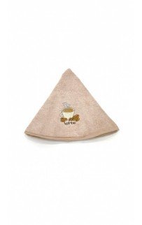 Набор полотенец кухонный "YUVARLAK" латте махра кругл. 60*60 2 ШТ. НМ 702 (V-5) бежевый Набор полотенец кухонный "YUVARLAK" латте махра кругл. 60*60 2 ШТ. НМ 702 (V-5) бежевый