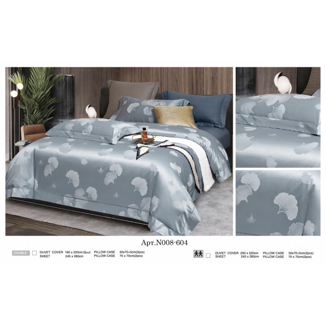 Постельное белье "Карвен" (жаккард с оборкой) евро (604)(6пр.) (Акция)