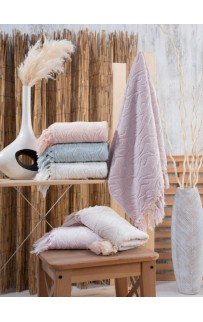 Полотенце Карвен "MARINA SACAKLI" 50*90 6шт. махра Н 5151