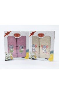 Набор полотенец Карвен " Мыши" махра 50*90/70*140 HS 1530 (Акция)