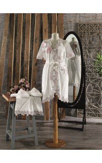 Халат Zebra женский комплект (полот.+ тапоч.) бамбук В 1124 Rosengart Халат Zebra женский комплект (полот.+ тапоч.) бамбук В 1124 Rosengart