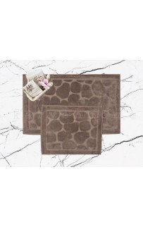 Набор ковриков для ванной Карвен TAS KV 427 acik kahve/кофейный Набор ковриков для ванной Карвен TAS KV 427 acik kahve/кофейный