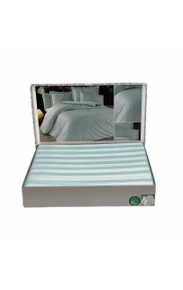 Постельное белье Карвен бамбук евро N065 Bella бирюзовый (Акция)