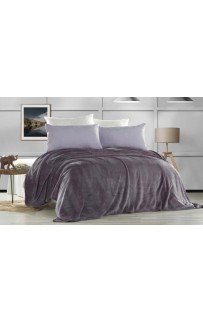 Плед KARVEN Super Soft "VIGAN" 160*220 п/э 1.5 спальный Р 941лиловый (Акция)