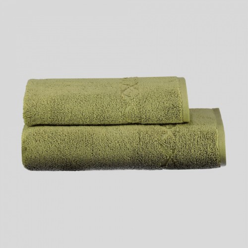 Полотенце Sarev ELITE GROUP 50*90 1шт. махра H 1054 OLYMPIA v6/Yesil.
