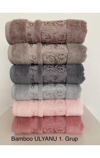 Полотенце Kарвен Bamboo "ULYANU 1" 50*90 6шт бамбук H 4107 Полотенце Kарвен Bamboo "ULYANU 1" 50*90 6шт бамбук H 4107