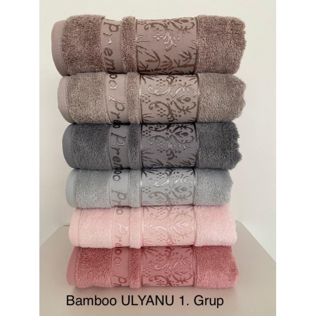 Полотенце Kарвен Bamboo "ULYANU 1" 50*90 6шт бамбук H 4107 Полотенце Kарвен Bamboo "ULYANU 1" 50*90 6шт бамбук H 4107