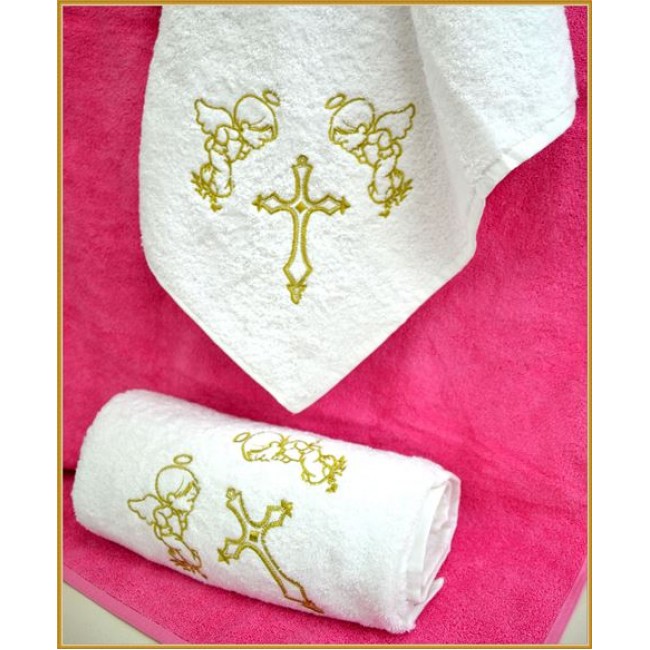 Полотенце Карвен "Крещение" махра 100*100 1шт.махра Н 1558 (Акция)