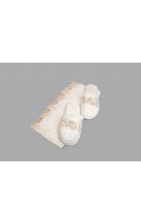 Халат Zebra женский комплект (полот.+ тапоч.) бамбук В 1124 Rosengart Халат Zebra женский комплект (полот.+ тапоч.) бамбук В 1124 Rosengart