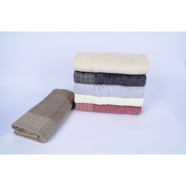 Полотенце Карвен "PIRLANTA" 70*140 1шт.бамбук Н 4034 (Акция)