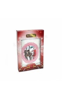 Полотенце Rebeka" Новый год" махра 50*90 1шт HS 1710 v4 krem/кремовый (Акция)