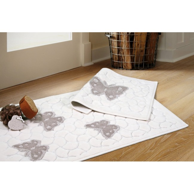 Набор ковриков для ванной Карвен "KELEBEK" 60х50/60х100 KV 101