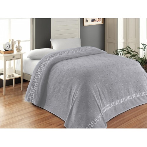 Простынь Карвен "Круги" евро махра P 889