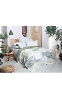 Летний комплект Sarev пике 1.5 спальн. 3пр.хлопок РТ 336 MORLA v2/Yesil