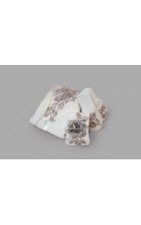 Халат Zebra женский комплект (полот.+ тапоч.) бамбук В 1124 Loretta Krem