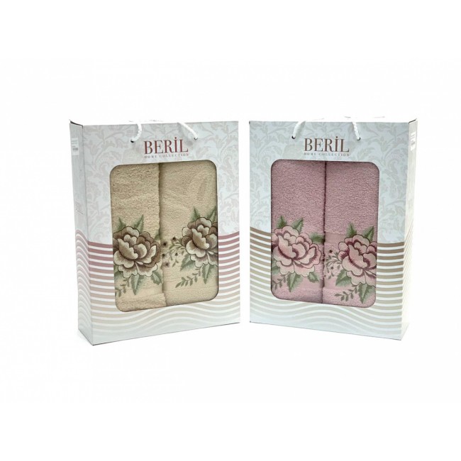 Набор полотенец Карвен "Beril" махра 50*90 / 70*140 HS 1573