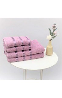 Набор полотенец 50*90(2)/70*140(2) махра HS1599-V11 лиловый