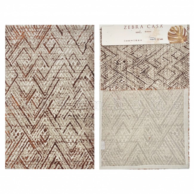 Набор ковриков для ванной Zebra 113*70/50*70 TRIAN KV279 экрю/беж/медный
