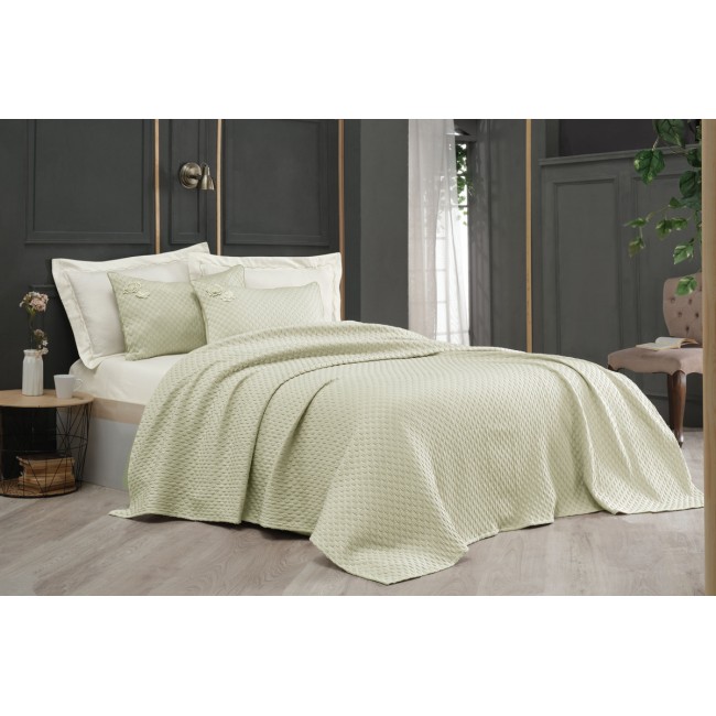 Комплект SAREV "BELIS"(покрывало летнее +2наволочки) евро 3 предмета Y 863v6 yesil/фисташковый Комплект SAREV "BELIS"(покрывало летнее +2наволочки) евро 3 предмета Y 863v6 yesil/фисташковый