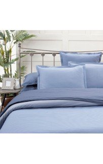 Постельное белье "Sarev"сатин евро N180 FANCY STRIPE v4/mavi