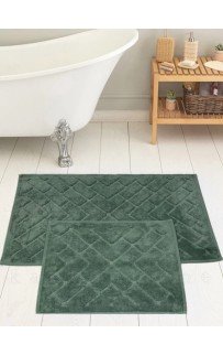 Набор ковриков для ванной Карвен PARKE KV 422 koyu yesil/хаки