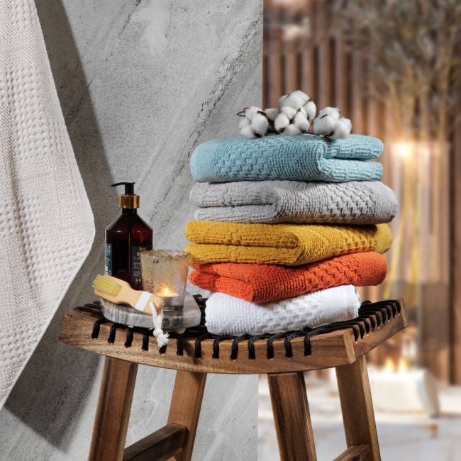 Полотенце Zebra casa "VENTO" 50*90 1шт. махра Н 1007 белый