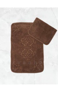 Набор ковриков для ванной Карвен ALA KV 423 aci kahve/шоколад.