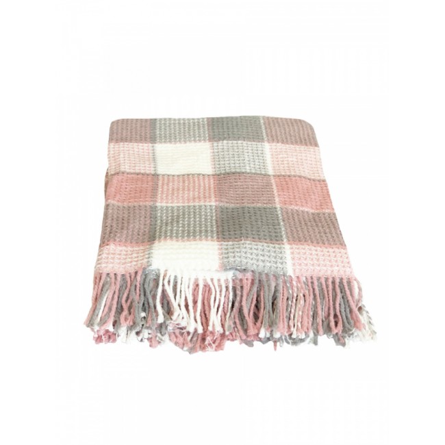 Плед AKSU "INKA" хлопок, бахрома 2-х спальн. Р884 (V-1)-8 gri-pembe/серо-розовый Плед AKSU "INKA" хлопок, бахрома 2-х спальн. Р884 (V-1)-8 gri-pembe/серо-розовый