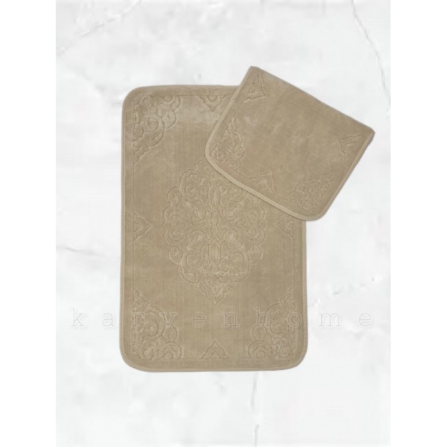 Набор ковриков для ванной Карвен ALA KV 423 bej/бежевый.