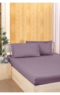 Простынь Карвен Stripe Satin на резинке+наволочки 180*200 +33см/ 50*70(2)+5см сатин murdum/лиловый (Акция) Простынь Карвен Stripe Satin на резинке+наволочки 180*200 +33см/ 50*70(2)+5см сатин murdum/лиловый (Акция)