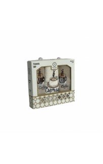 Набор полотенец кухонный Nilteks"АССОРТИ" вафля 40*60 3 шт.НМ 761 v10