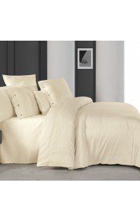 Постельное белье "Sarev" (300 tc) сатин евро N380 MONOCHROME v3/Cream