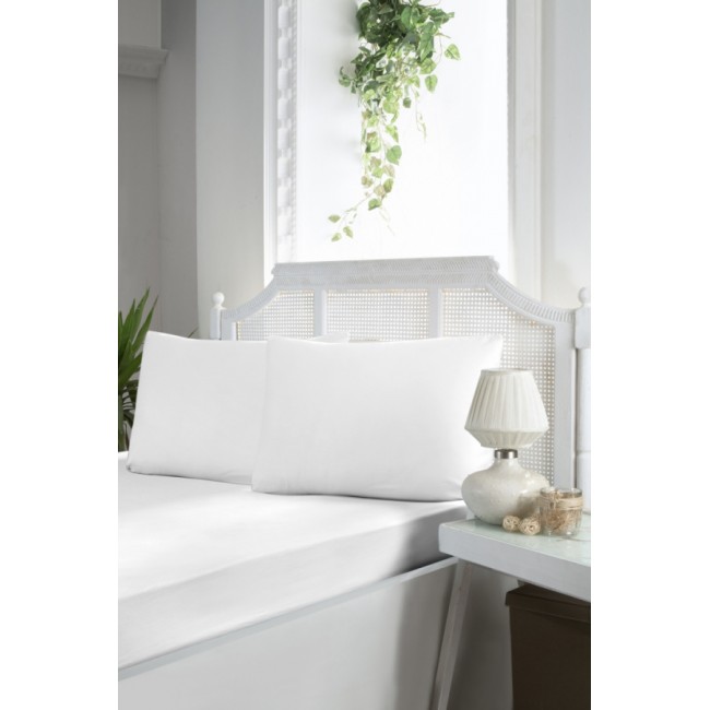 Простынь Карвен на резинке+наволочки 100*200 +33см/ 50*70(1) ранфорс Р 902 v1white/белый (Акция)