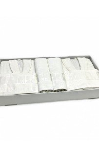 Халат Arliva (муж.+жен.)с полотенцами 50*90(2)/70*140(2) бамбук (6 пр) В 1085 V-3