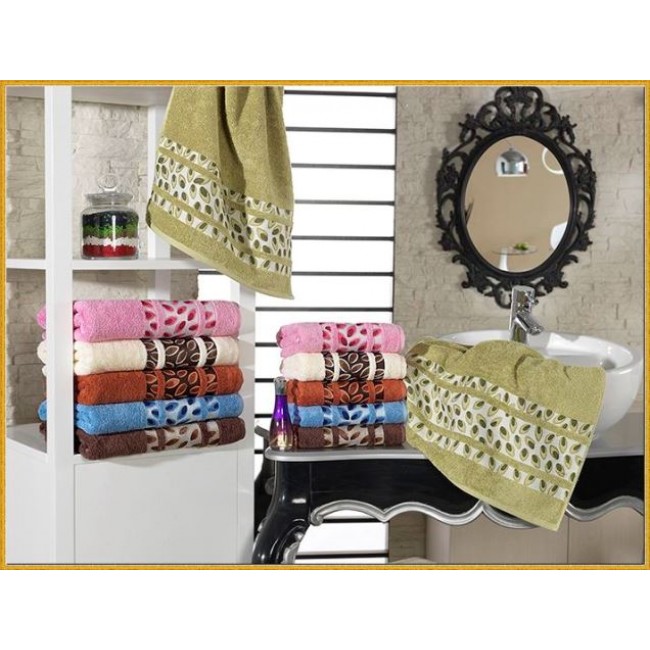 Полотенце "Ламина" бамбу 50*90 6шт. Н 1428 (Акция)