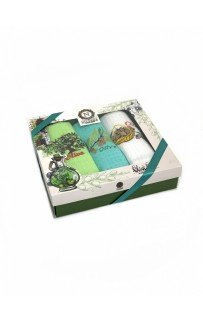 Набор полотенец кухонный NILTEKS "Олива" вафля 40*60-3 шт. НМ 577 V-14 белый