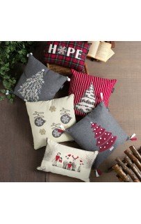 Подушка декоративная новогодняя Sarev KIARA 30*45 Е011 KIRMIZI