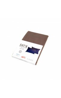 Наволочки  Karven сатин 50*70 (+5см) 2 шт E 019 кофейный