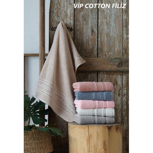 Полотенце Карвен Vip Cotton "FILIZ" 80*150 1шт.махра Н 3222