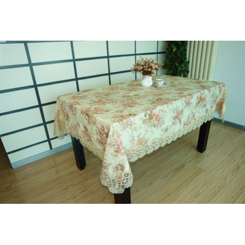 Скатерть "Карвен" цветная с гипюром 160*260 М 613-4 (Акция)