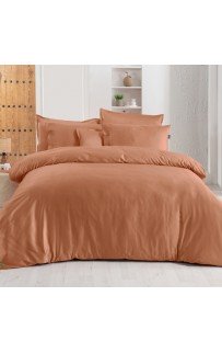 Постельное белье "Sarev" (300 tc) сатин 1,5 спальное N379 MONOCHROME v13/Terracotta