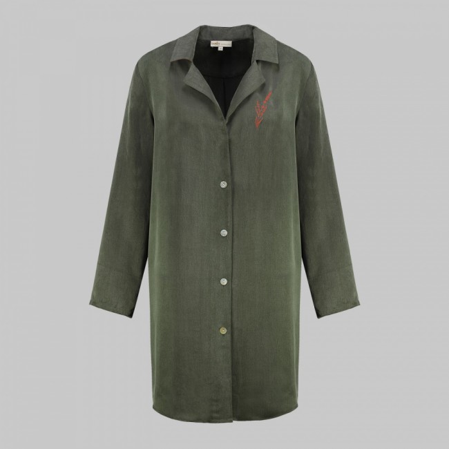 Домашняя рубашка удлиненная Sarev ELITE GROUP DO 5 Kimera Yesil/L